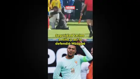 MBAPPÉ rescata a NIÑO de la seguridad en el Francia vs Colombia