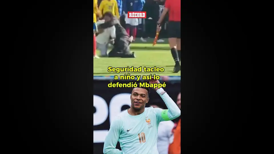 MBAPPÉ rescata a NIÑO de la seguridad en el Francia vs Colombia