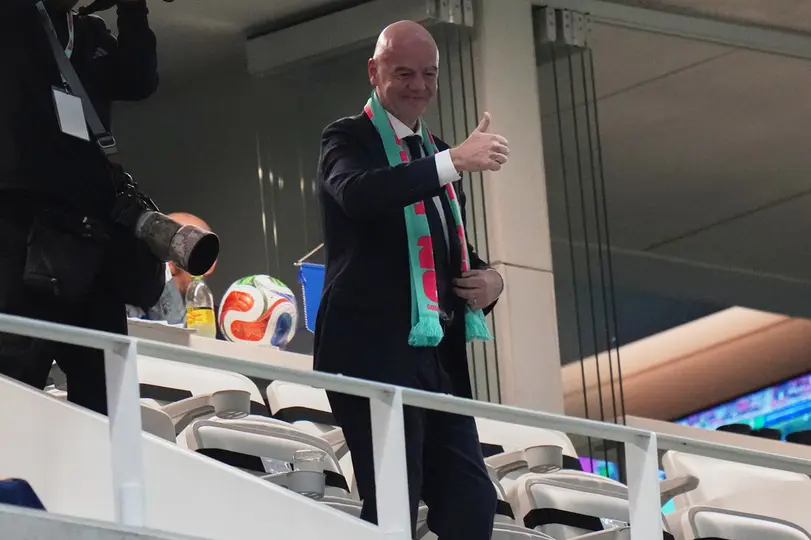 El presidente de la FIFA, Gianni Infantino, previo al repechaje del Mundial 2026 | AP