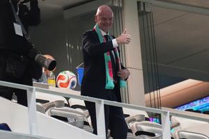 El presidente de la FIFA, Gianni Infantino, previo al repechaje del Mundial 2026 | AP