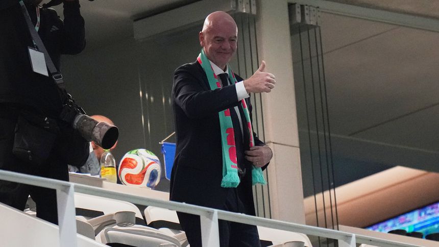 El presidente de la FIFA, Gianni Infantino, previo al repechaje del Mundial 2026 | AP
