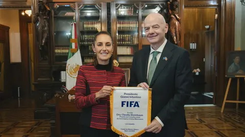 “Todo va a salir maravilloso; la inauguración será histórica”: Sheinbaum tras reunión con Gianni Infantino