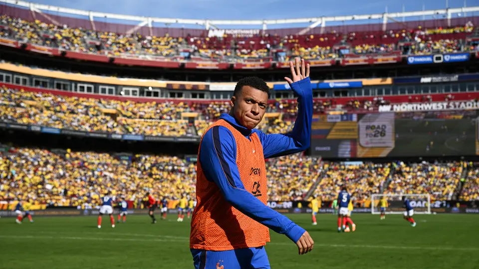 Mbappé previo a un partido con la Selección de Francia en la Fecha FIFA | AP