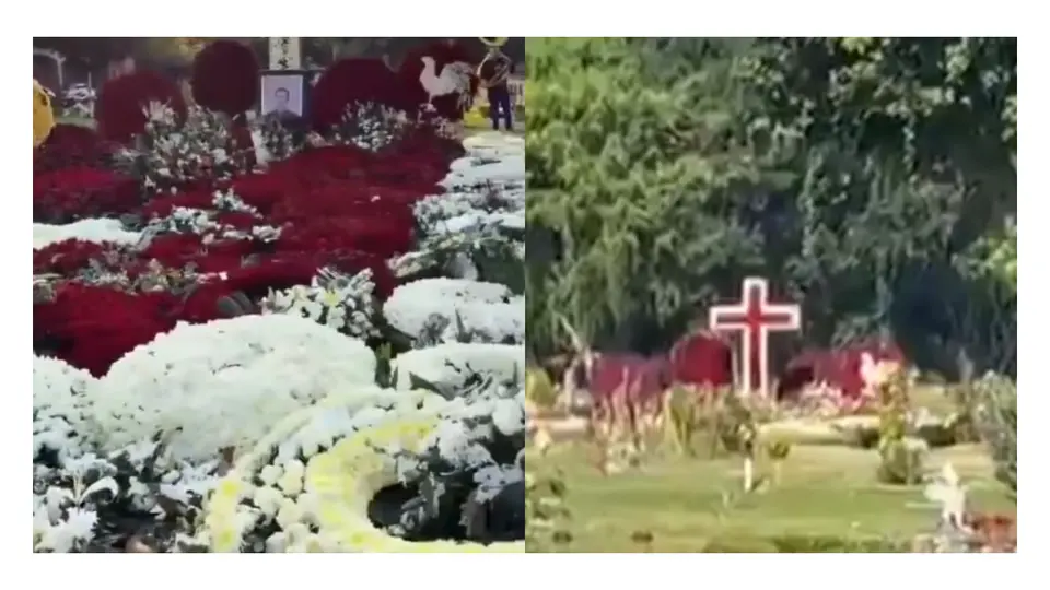 Visitantes llegan con discreción al Jardín Recinto de La Paz para observar el sepulcro./ RS
