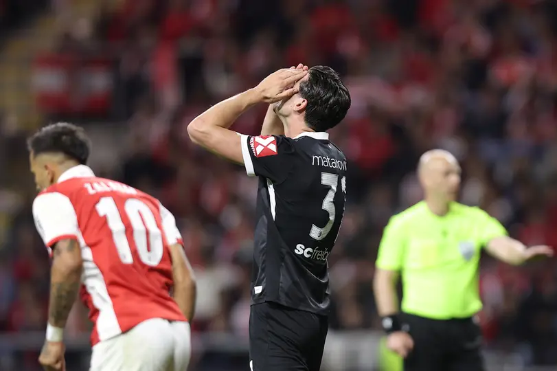 Igor Matanović ante la derrota de Freiburg frente a Braga l AP