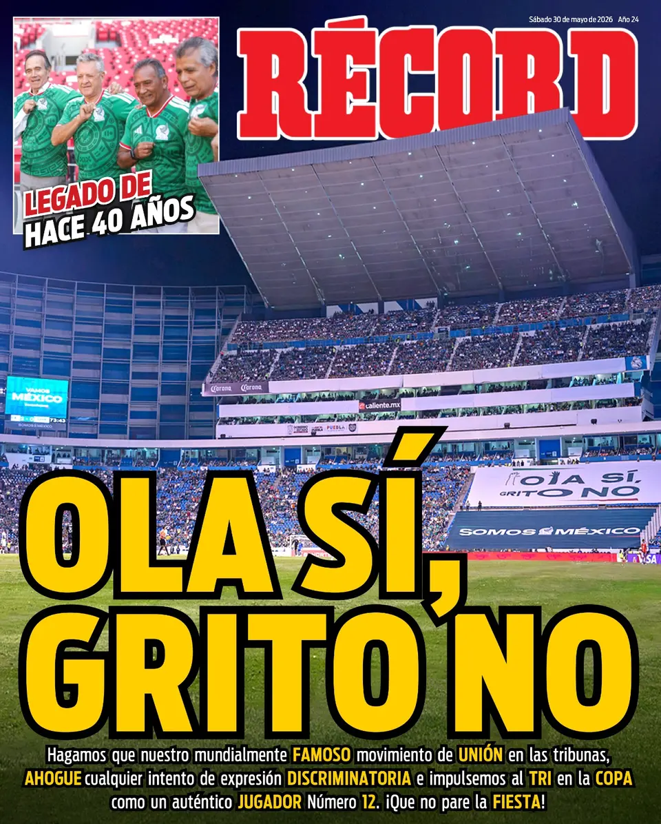 Portada RÉCORD 30 de mayo de 2026