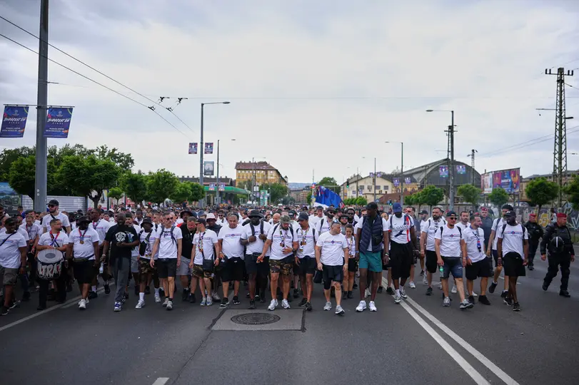 Aficionados del Paris Saint Germain, en Budapest | AP