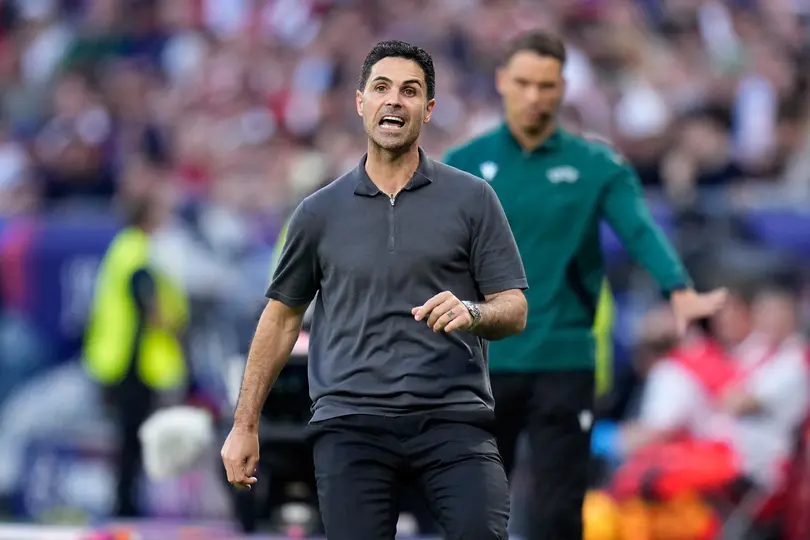 Mikel Arteta en la Final de Champions League l AP