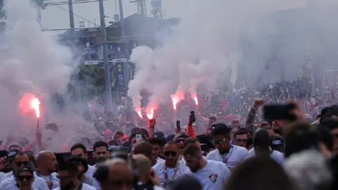 Aficionados del Paris Saint Germain, en Budapest | AP