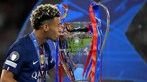 Désiré Doué, jugador del PSG | AP