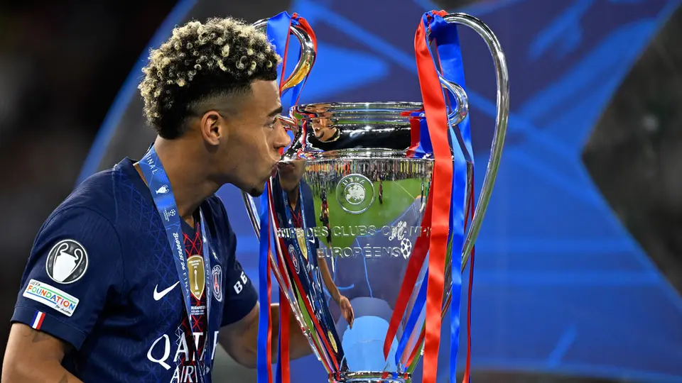 Désiré Doué, jugador del PSG | AP