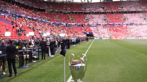 Trofeo de la Champions League en Puskás Arena | AP