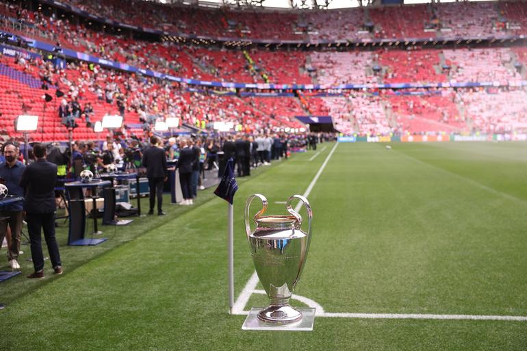 Trofeo de la Champions League en Puskás Arena | AP