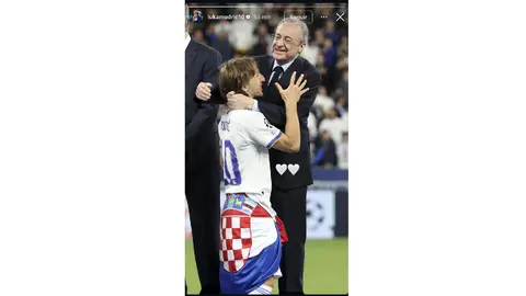 La publicación de Luka Modric | Captura de pantalla