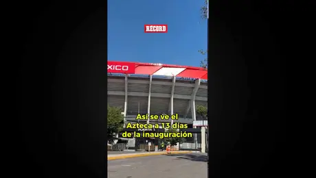 Así se ve el Azteca a 13 días de la inauguración del Mundial 2026
