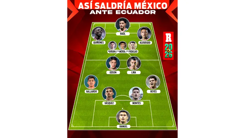 Alineación México vs Ecuador | RÉCORD
