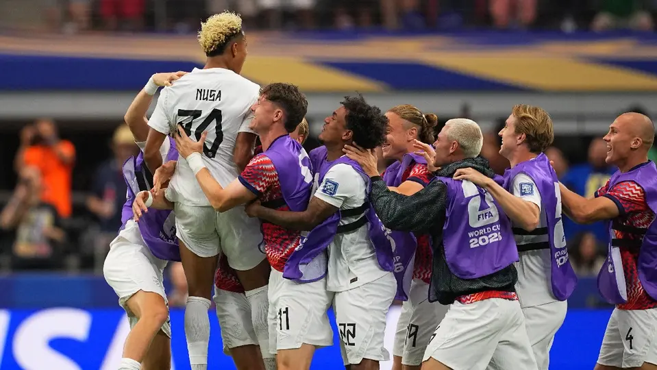 Festejo del gol de Noruega ante Costa de Marfil | AP