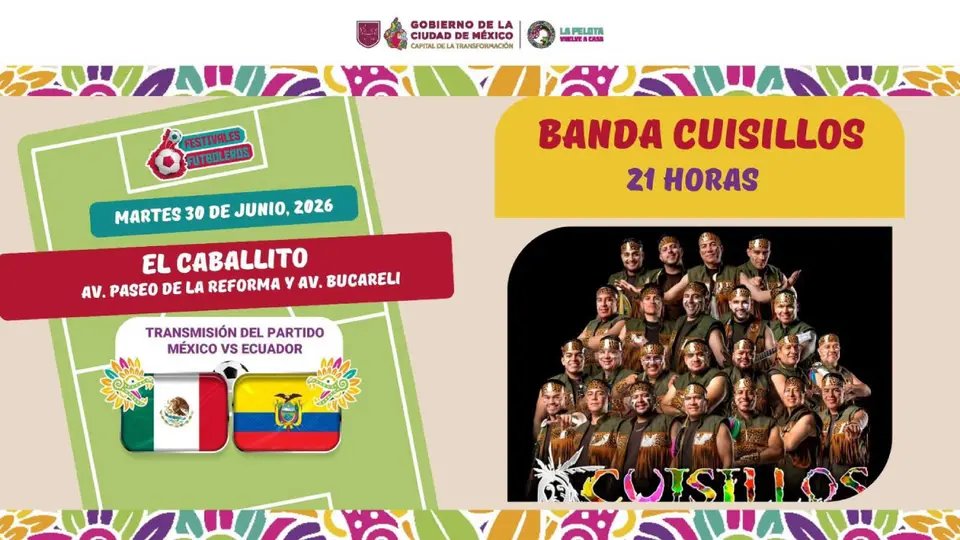 Los Cuisillos pondrán el ambiente en Paseo de la Reforma después del partido / Especial