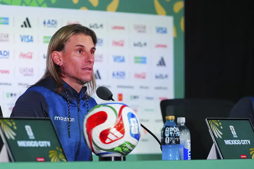 Sebastián Beccacece, entrenador de Ecuador, en conferencia de prensa | IMAGO7