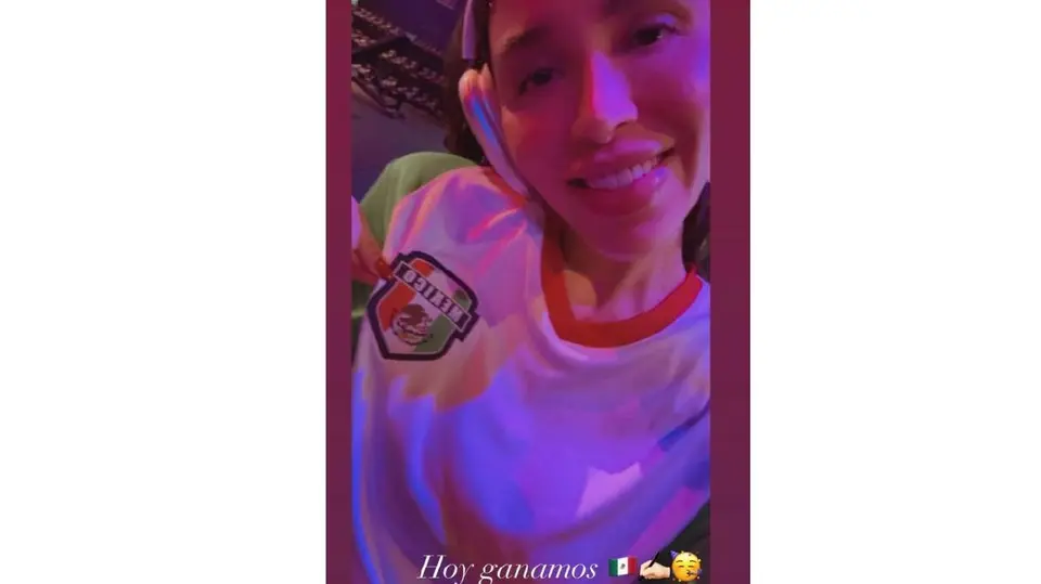 Emma Coronel mostró su apoyo a la Selección Mexicana con una historia en Instagram horas antes del partido contra Ecuador./ IG