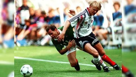 Alf Inge Haaland con la Selección de Noruega en el Mundial 1994 | AFP