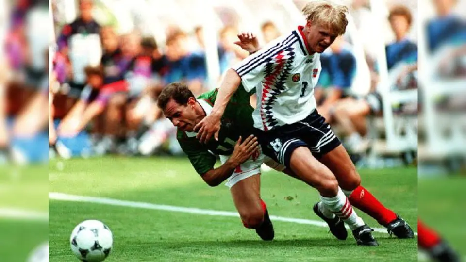 Alf Inge Haaland con la Selección de Noruega en el Mundial 1994 | AFP