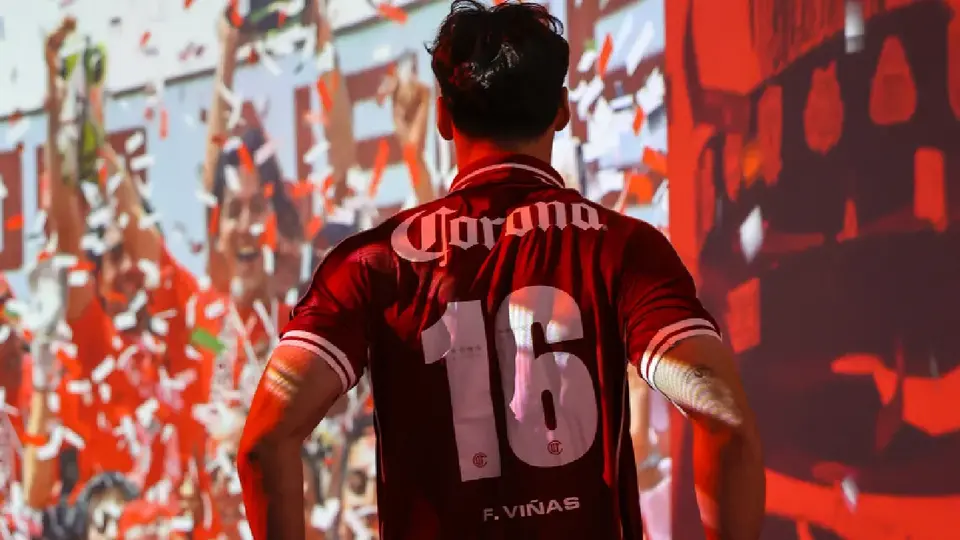 Federico Viñas, jugador de Toluca | @Toluca FC