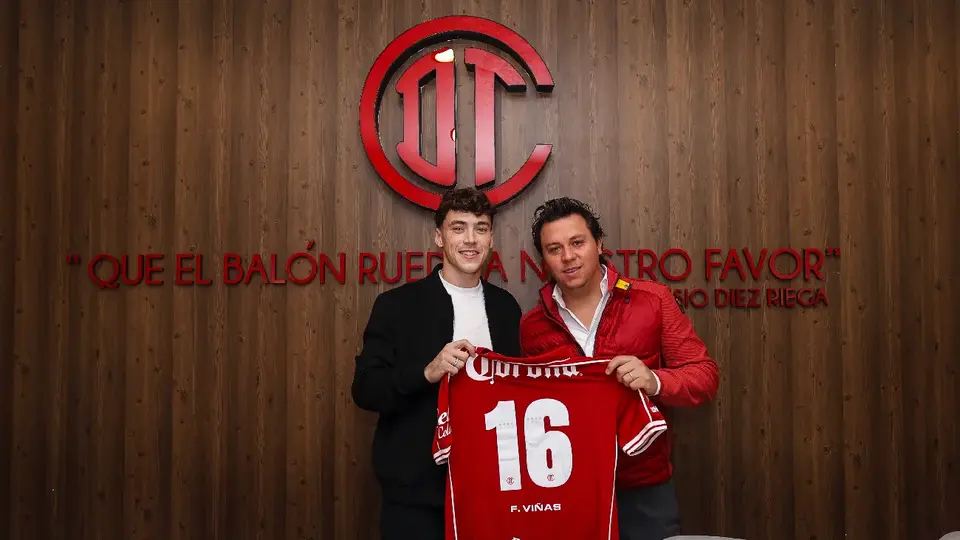 Federico Viñas, jugador de Toluca | @Toluca FC
