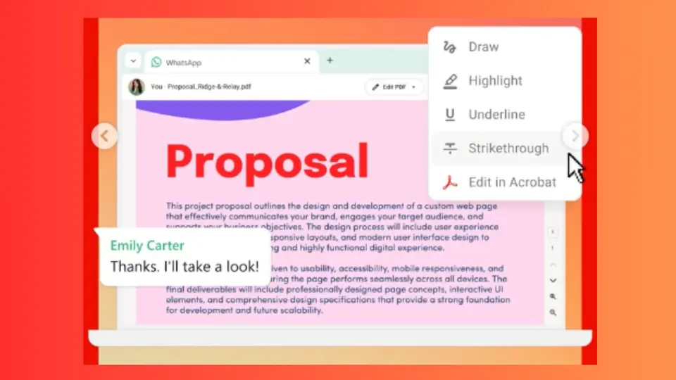 El despliegue de esta nueva función se está realizando de manera gradual entre los usuarios de la plataforma / IG: @adobeacrobat