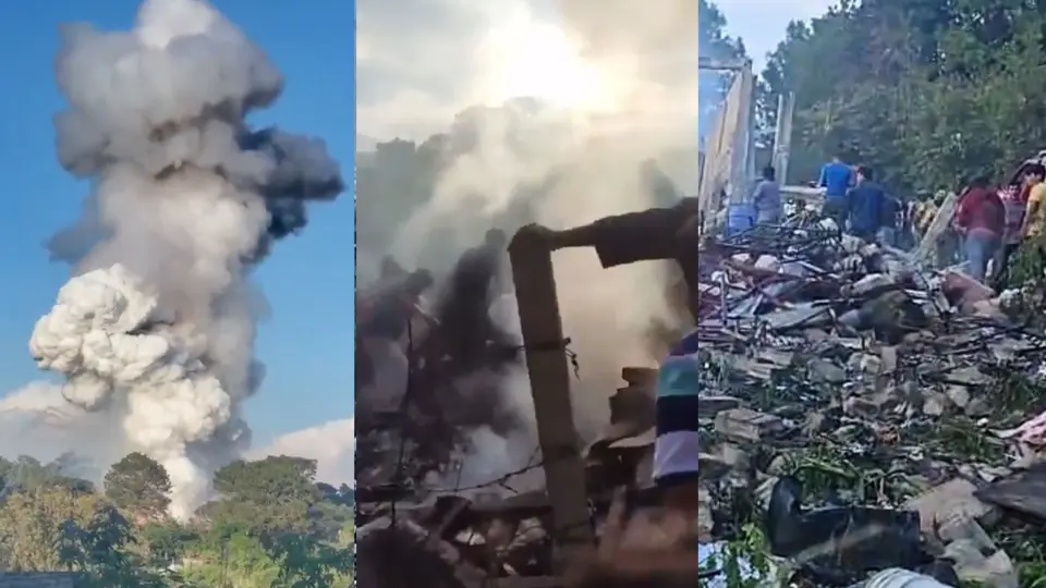 VIDEOS: Así fue la explosión de un polvorín en Cuernavaca que dejó víctimas mortales