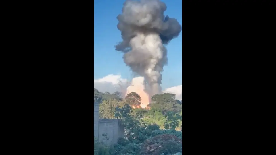 La explosión que cimbró a todo un pueblo se pudo ver desde varios kilómetros a la redonda / Especial