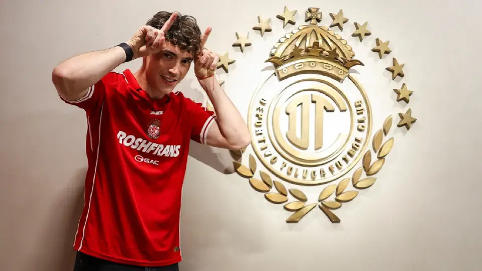 Federico Viñas, jugador de Toluca | @Toluca FC