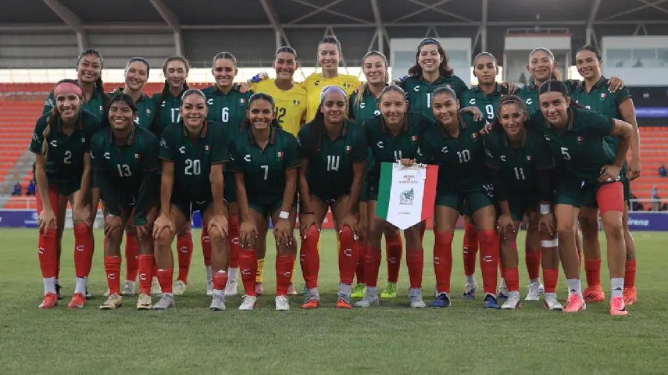 México Femenil previo a su duelo ante Puerto Rico en los juegos centroamericanos | X @miseleccionfem