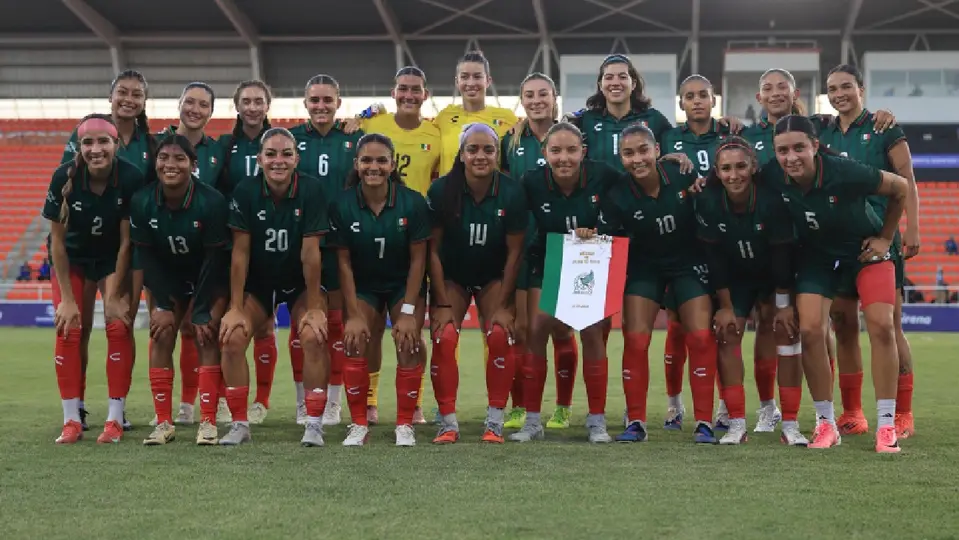 México Femenil previo a su duelo ante Puerto Rico en los juegos centroamericanos | X @miseleccionfem