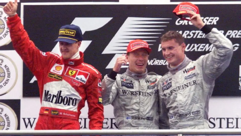 Mika Hakkinen, ganador del Gran Premio de Luxemburgo en 1998 | AFP