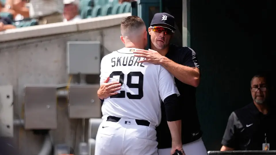 Tarik Skubal con Jack Flaherty | AP