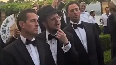 Enrique Peña Nieto es captado en boda en Italia con empresario señalado por presuntos pagos millonarios