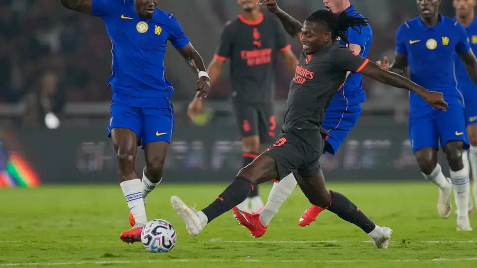 Rafael Leão, con el AC Milan | AP