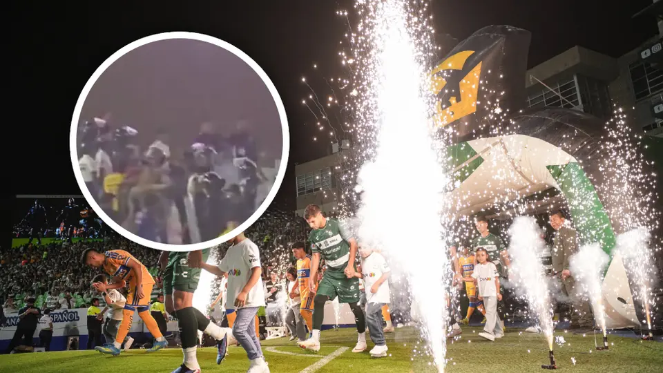 Se registra conato de bronca en el Tigres vs Santos