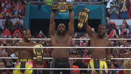 The New Level y Swerve Strickland conquistan los Campeonatos de Tríos de AEW en ALL IN Wembley 2026