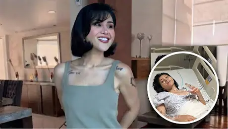 Gomita preocupa a sus fans: subió al escenario con el intestino inflamado y sin poder enderezarse
