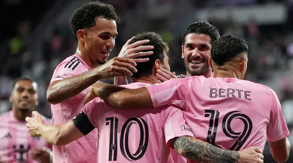 Lionel Messi, en festejo de gol | AP