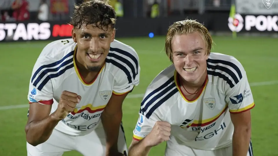 Olaf Gorter y Tiago Gabriel con Lecce | x:@ OfficialUSLecce