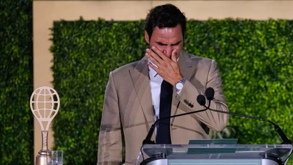Roger Feder en el Salón de la Fama del Tenis | AP