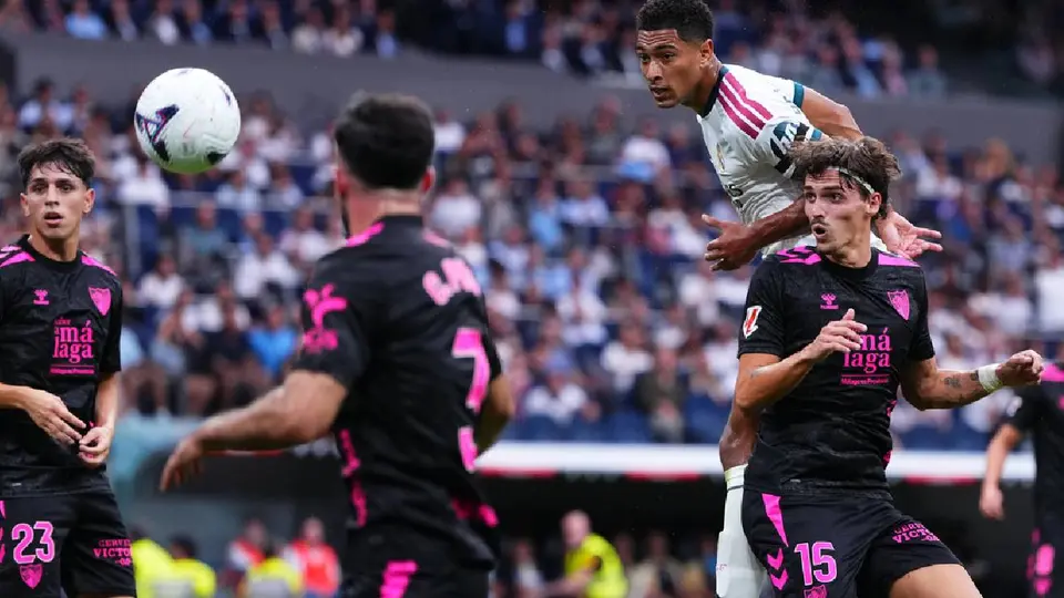 Gol de Bellingham ante el Málaga en LaLiga | AP