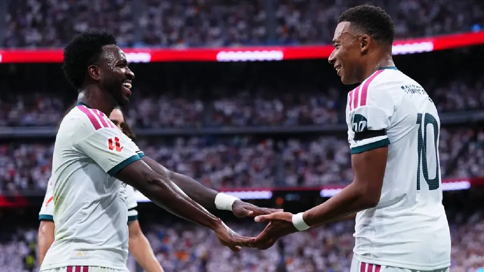 Vinícius Júnior y Mbappé en el Real Mdarid | AP