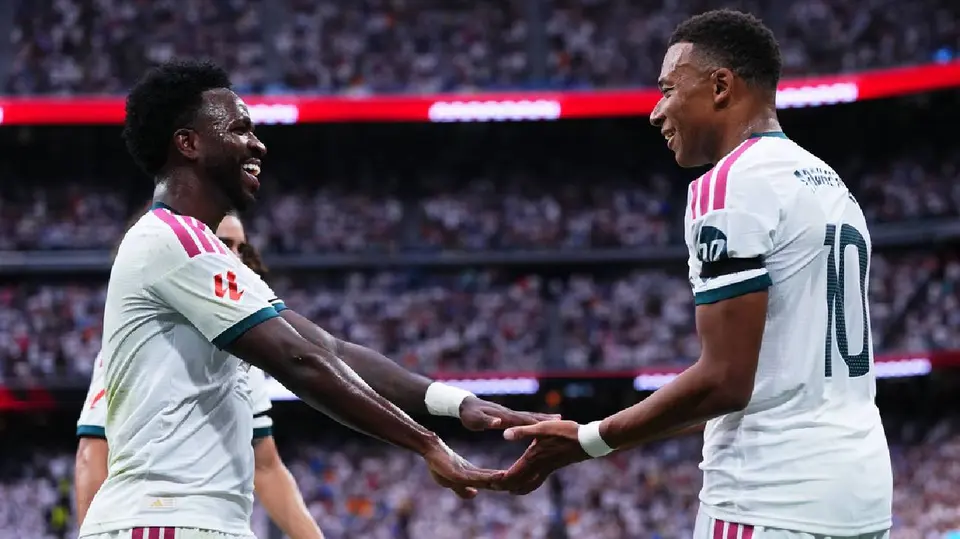 Vinícius Júnior y Mbappé en el Real Mdarid | AP