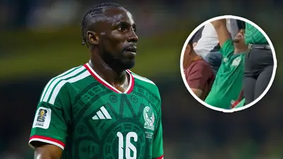 ¿Julián Quiñones? Su doble apareció en las tribunas del México vs Perú