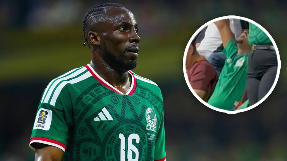 ¿Julián Quiñones? Su doble apareció en las tribunas del México vs Perú