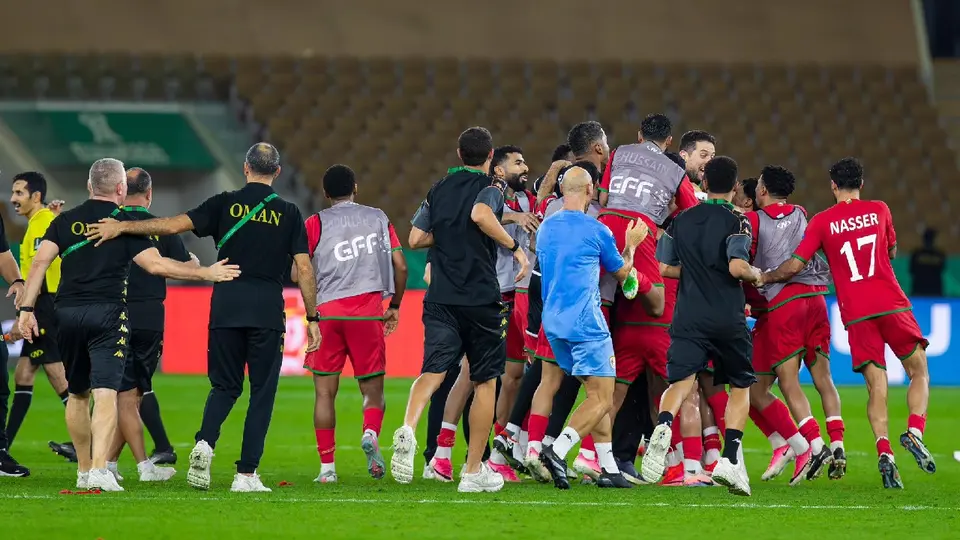 Omán celebra victoria ante Kuwait en la Copa del Golfo 2026 | x @Oman_NT